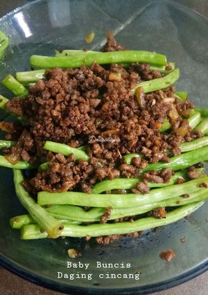 Foto resep Baby Buncis Daging cincang