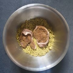 A picture of Morrocan steamed Lamb chops with Cous Cous.