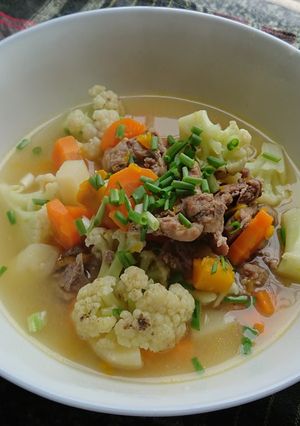 Hình của món Canh sườn rau củ.
