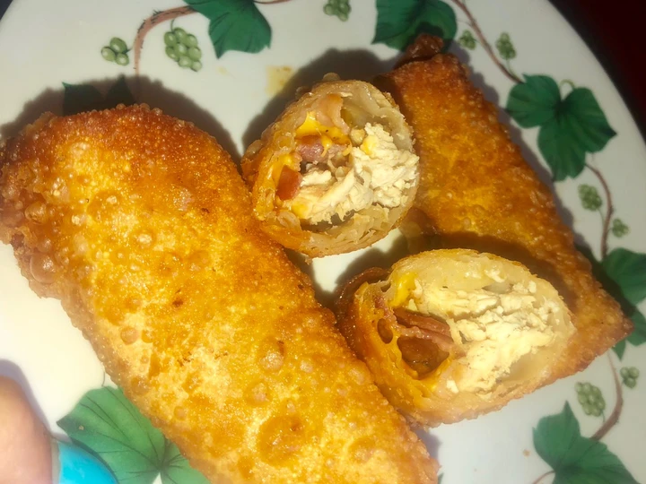 Easy Steps to Prepare Chicken bacon cheddar ranch egg rolls the So Delicious Really delicious