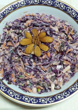 Φωτογραφία της συνταγής Σαλάτα coleslaw αλα ελληνικά;!!!🍯🥕🍎