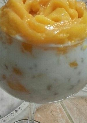 A picture of Windo jelly sago drink.