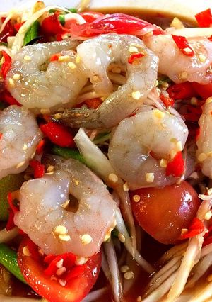 รูปของ ส้มตำมะละกอกุ้งสด