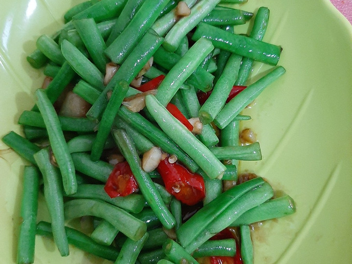 Cara Memasak Cah baby buncis bawang putih Irit Untuk Jualan