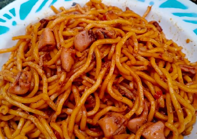 Mie Goreng Cumi Pedas