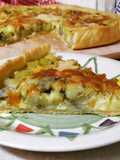 Torta salata patate e carciofi