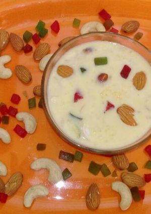 A picture of Kesariya Kheer.