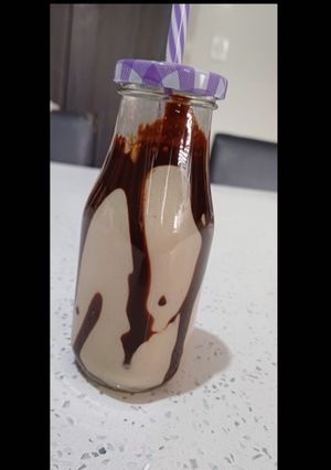 Una foto de Licuado de plátano y avena