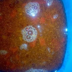 A picture of Beef soup.