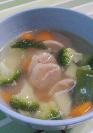 Foto resep Sop bakso brokoli