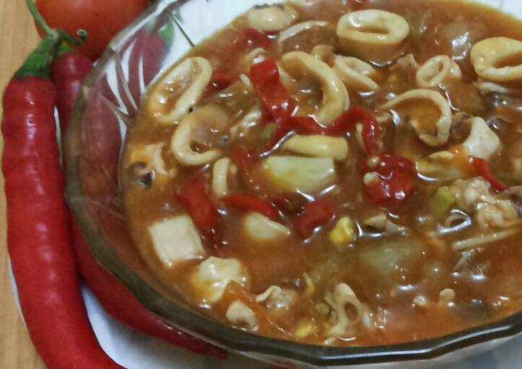 Resep Cumi asam manis mudah &amp; cepat Lezat