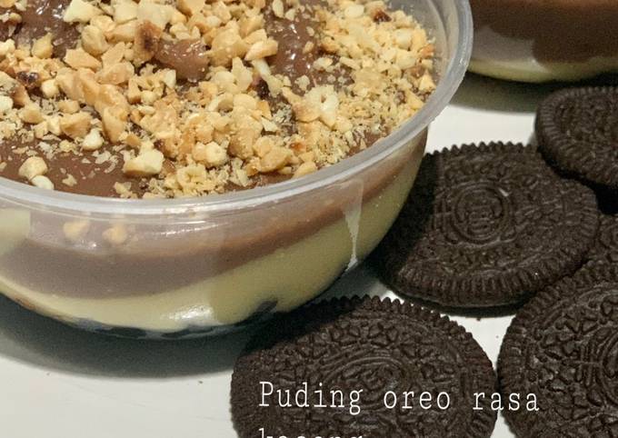 Puding Oreo rasa Kacang