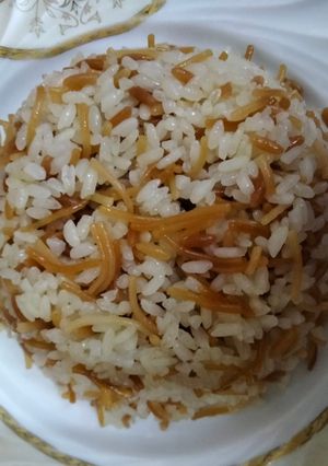 صورة لوصفة رز بالشعيريه ولسان العصفور