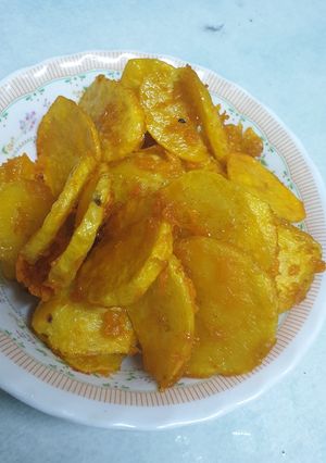 A picture of Viazi karai #4weeks challenge.