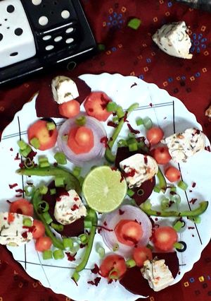 A picture of Paneer salad.
