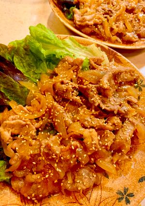 Foto resep Ginger Grilled Pork with Onion