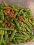 Tumis buncis dan ebi