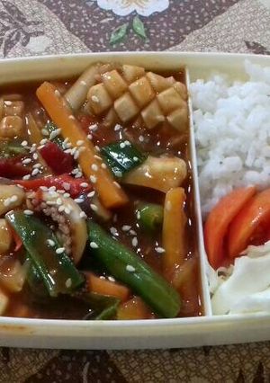 Foto resep Bekal cumi ala korea (ojingo bokum)