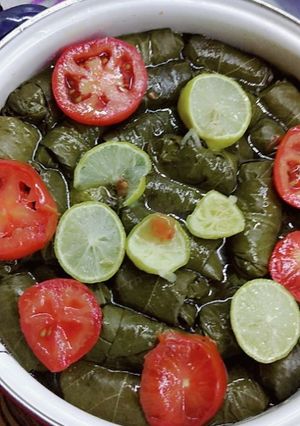 صورة لوصفة ورق العنب وجماله يا ناس 🌺💖
