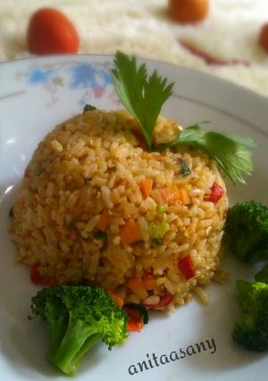 Foto resep Nasi goreng sayur