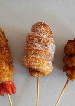 Una foto de Tres banderillas al estilo coreano 🍢