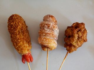 Tres banderillas al estilo coreano 🍢