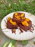 Brownie con mango y sin harinas
