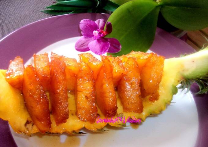 Recipe of Ananas victoria caramélisé