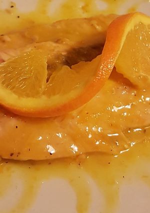 Foto di Salmone in salsa d'arancia
