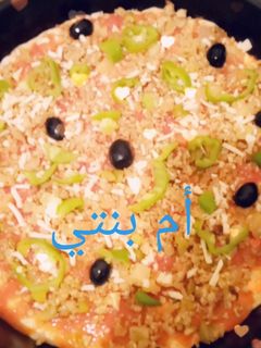 صورة لوصفة بيتزا بدجاج
