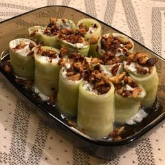 A picture of Cucumber Rolls.