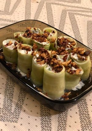 A picture of Cucumber Rolls.