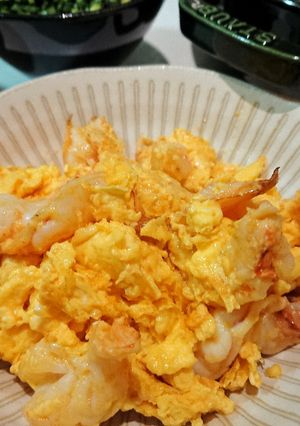 白蝦仁炒蛋 的食譜成品照片