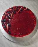Cheesecake senza glutine e senza lattosio con coulis di fragole
