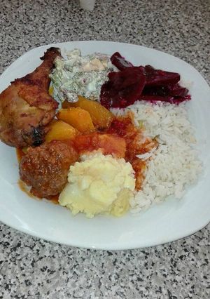A picture of My favourite Sunday meal.
