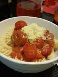 Fusilli con Albóndigas