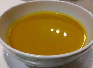 Foto principal de Crema de calabaza y zanahoria en Thermomix tm5