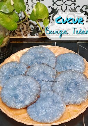 Foto resep Cucur Bunga Telang