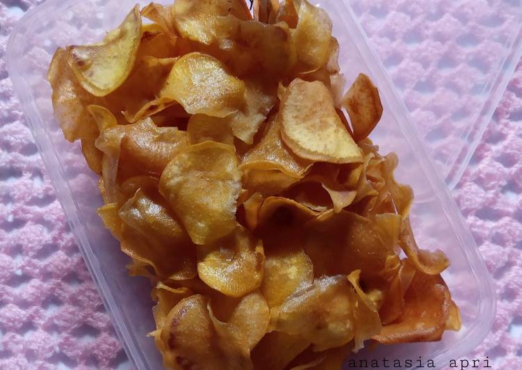 Resep Populer Keripik Ubi Rasa Original Yummy Mantul