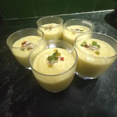 A picture of Mango mava lassi.