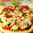 Pan Pizza with paneer stuffing without yeast