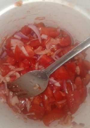 A picture of Kachumbari.