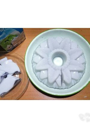 Foto resep Milky grape jelly