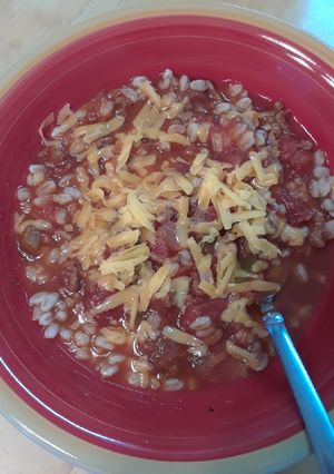 A picture of Stuffed Pepper Soup - Slow Cooker.