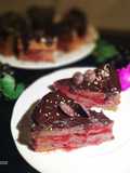 Tarta Glaseada de Chocolate con Mermelada para San Valentín