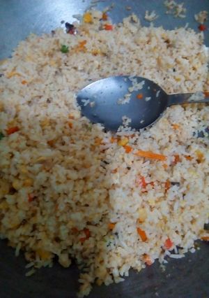 A picture of Fish Egg Rice.