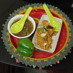 Palak tomato rice (spinach,tomato rice) A picture of Palak tomato rice (spinach,tomato rice).