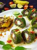 Futomaki Black Rice Paneer Sushi role with Caramelized Banana