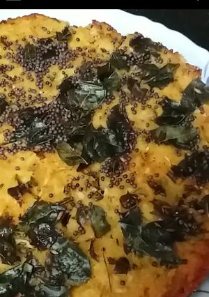 A picture of #56 भोगGujrati dish handva.