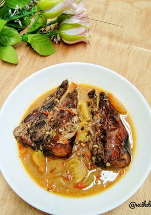 Foto resep Ikan asap santan pedes